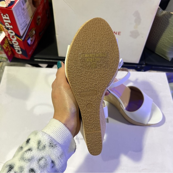 Top Moda Women Richie-1 Wedge Ankle Strap Sandal - Picture 5 of 5